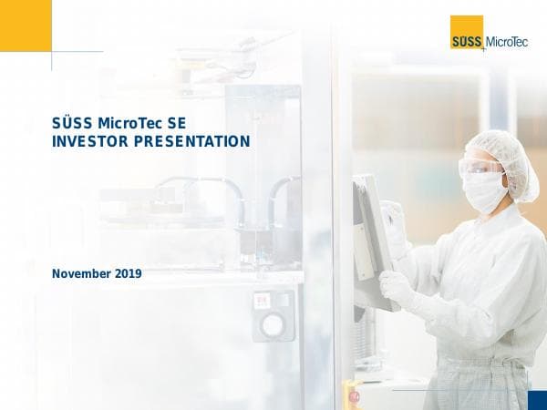 SUSS_MicroTec_Investor_Presentation_November_2019