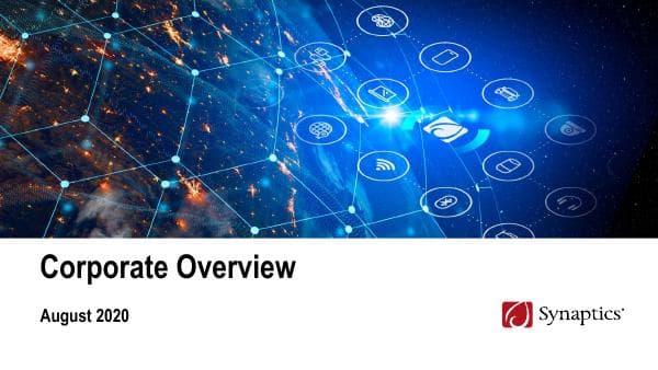 Synaptics-corporate-overview-August-26-2020