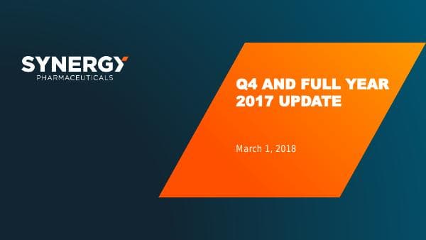 Synergy Pharmaceuticals_March_2018_208_23208