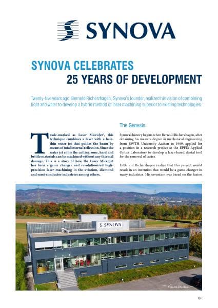 SynovaCelebrates25YesarsOfDevelopment
