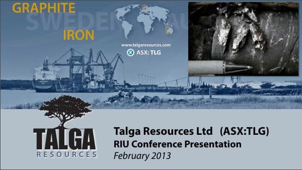 TalgaResourcesGraphitePresentationRIUConference