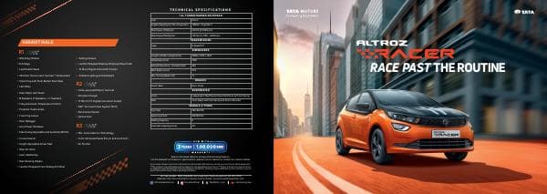 Tata Altroz Racer Brochure