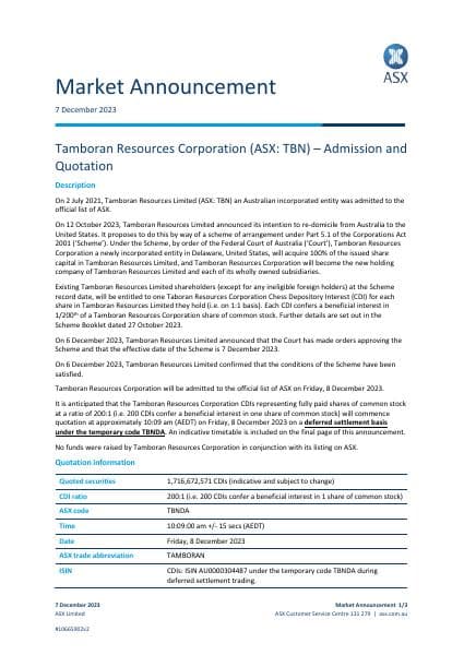 tbn-asx-announcement-admission-and-quotation