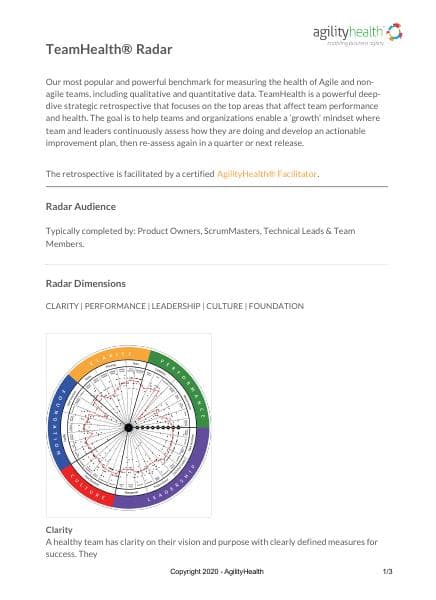 TeamHealth-Radar-AgilityHealth