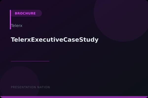 TelerxExecutiveCaseStudy