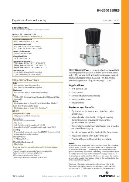 TESCOM-64-2600-Series