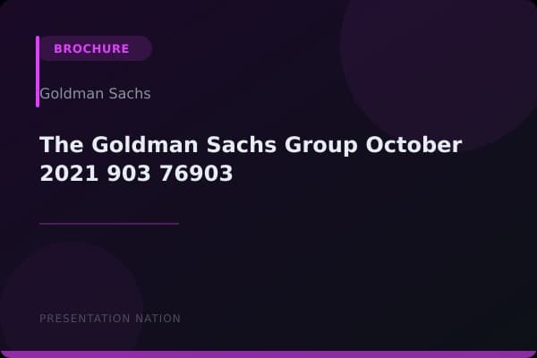 The Goldman Sachs Group_October_2021_903_76903