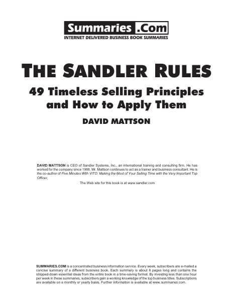 the-sandler-rules