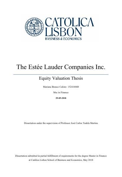 The%20Est%c3%a9e%20Lauder%20Companies%20Inc%20-%20Equity%20Valuation%20Thesis