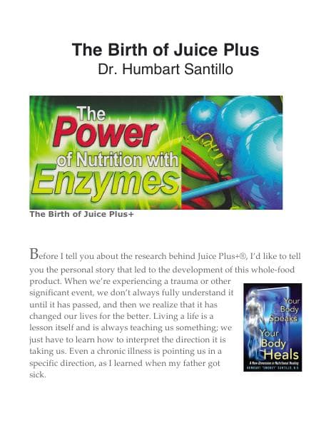 The+Birth+of+Juice+Plus+%E2%80%93+Dr.+Humbart+Santillo