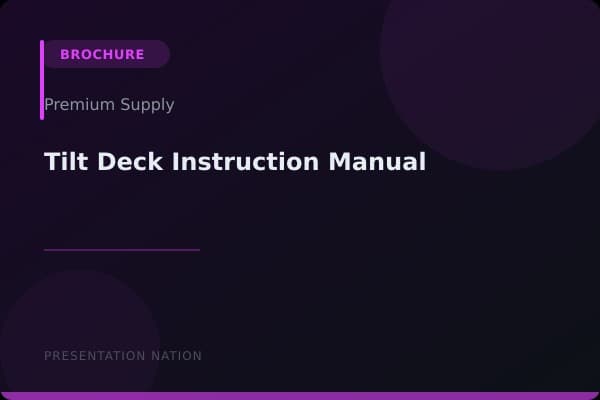 Tilt-Deck-Instruction-Manual