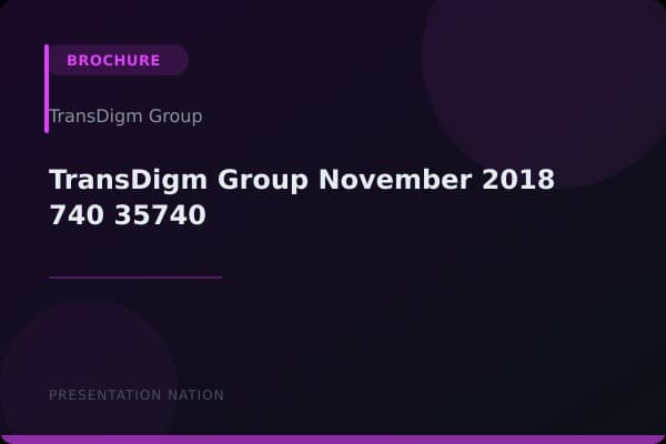 TransDigm Group_November_2018_740_35740