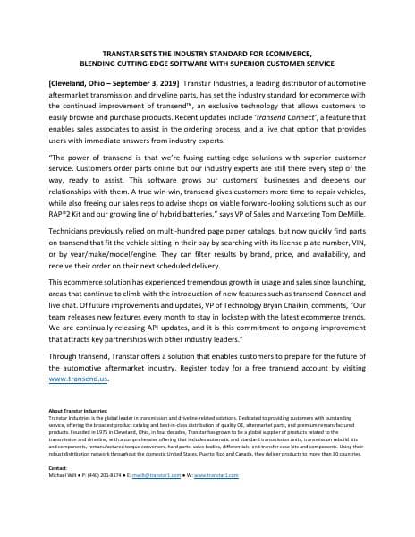 Transtar-transend-September-2019