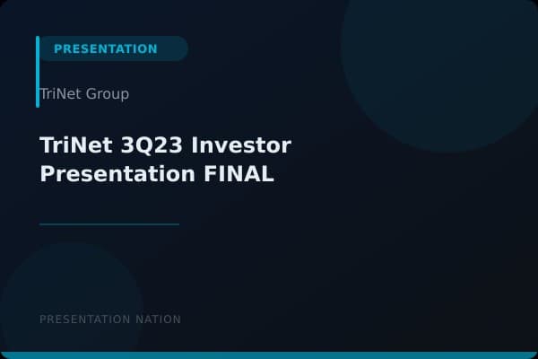 TriNet-3Q23-Investor-Presentation_FINAL