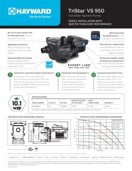 TriStar_VS_950_Sell_Sheet