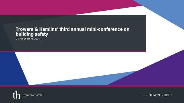 trowers-annual-mini-confernece-on-building-safety-2022