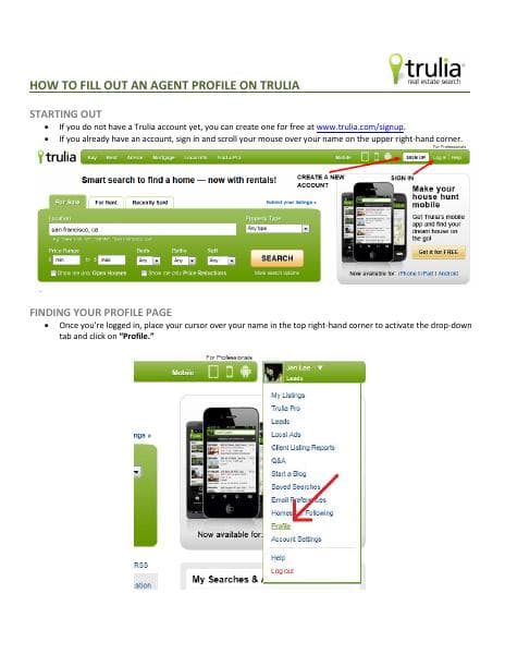 Trulia_Howtofilloutaprofile