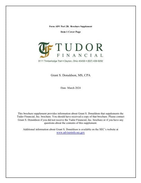 Tudor-Financial-ADV-Part-2B-2024