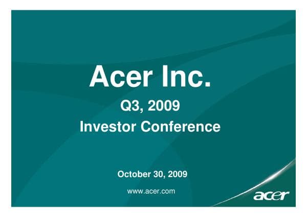 TW_2009_Q3_investor_conference_presentation