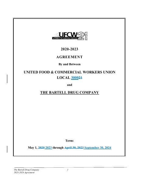 UFCW+3000-Bartell+Drugs+Agreement+2023-2024+-+Redline+VOTE+COPY