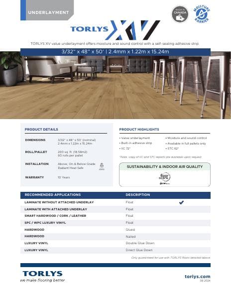 Underlay-Sell-Sheet-XV