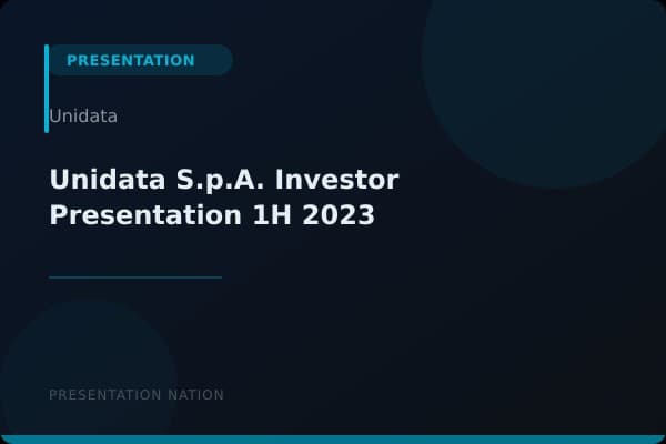 Unidata-S.p.A.-Investor-Presentation-1H-2023