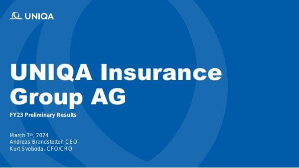 UNIQA_Preliminary_Results_2023