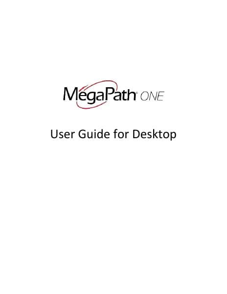User-Guide-MegaPath-One-Desktop