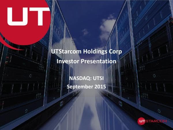 UTSI_Investor_Deck_Q2-15_20150909