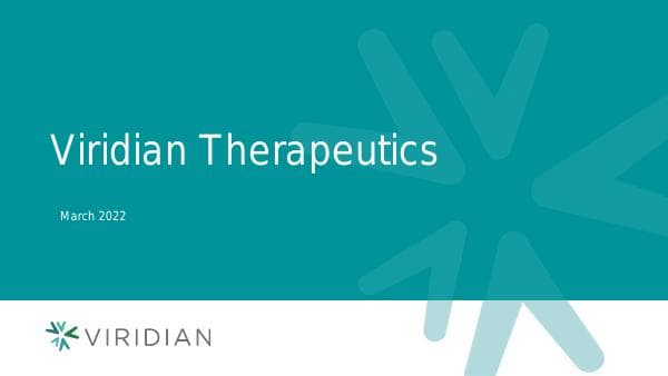 Viridian Therapeutics_March_2022_840_80840