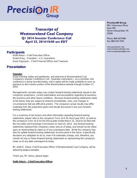 Westmoreland%20Coal%20042514%20-%20FINAL