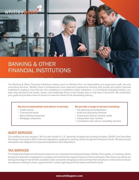 Whitley-Penn_Brochure_Banking-Other-Financial-Institutions