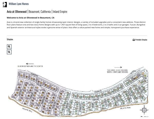 William-Lyon-Homes-Site-Plan