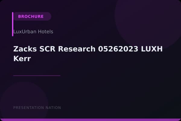 Zacks_SCR_Research_05262023_LUXH_Kerr