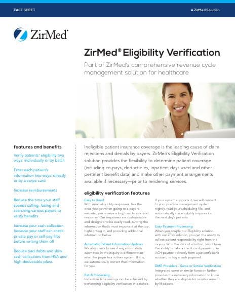 ZirMed-Solution-Eligibility-Verification